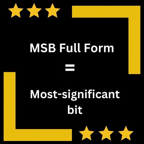 what is the full form of msb